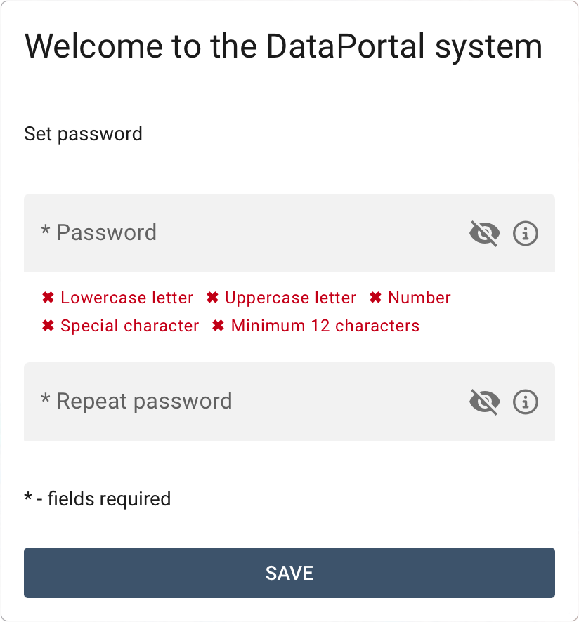 First login