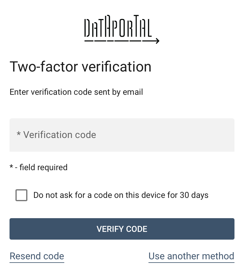 Login with two-step verification