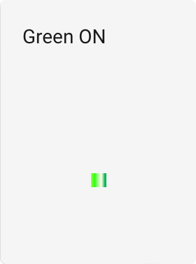 Green lamp on