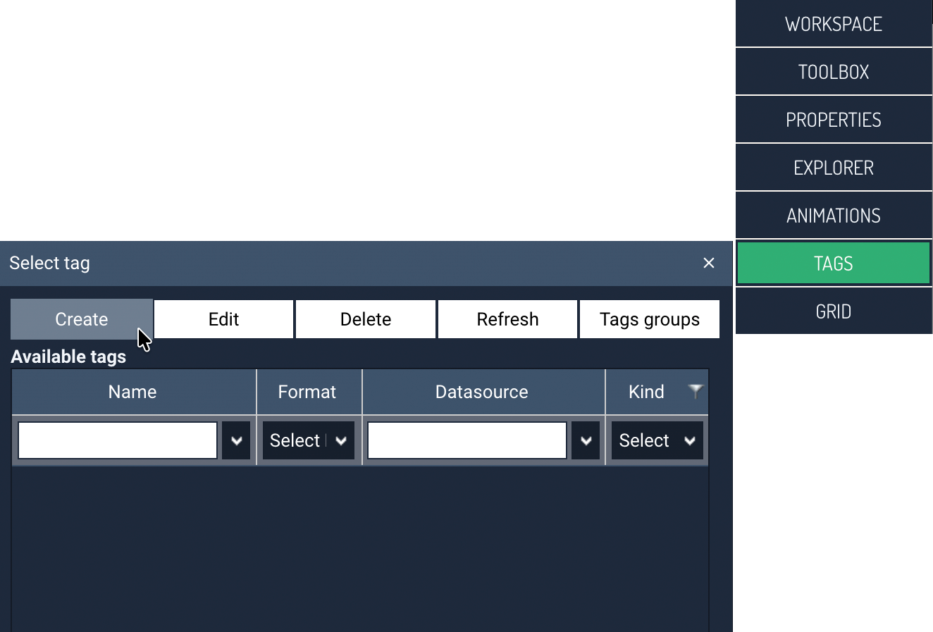 Creating tags